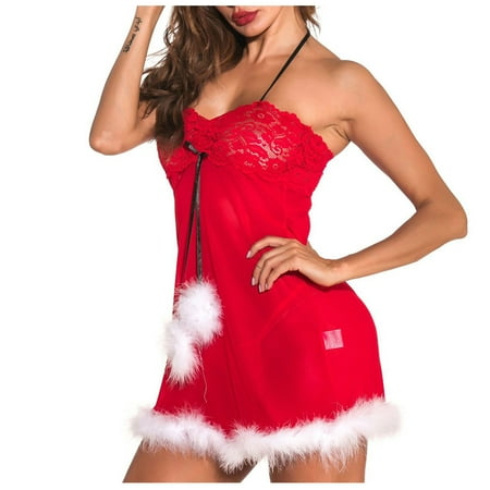 Christmas Gifts for Women UHEOUN Sexy Lingerie for Women Plus Size Lace Sheer Christmas Pajamas Comfy Silk Satin Splicing Plush Lingerie Babydoll Set for Women Naughty for Play Xmas Clearance Sale
Christmas Gifts for Women UHEOUN Sexy Lingerie for Women Plus Size Lace Sheer Christmas Pajamas Comfy Silk Satin Splicing Plush Lingerie Babydoll Set for Women Naughty for Play Xmas Clearance Sale