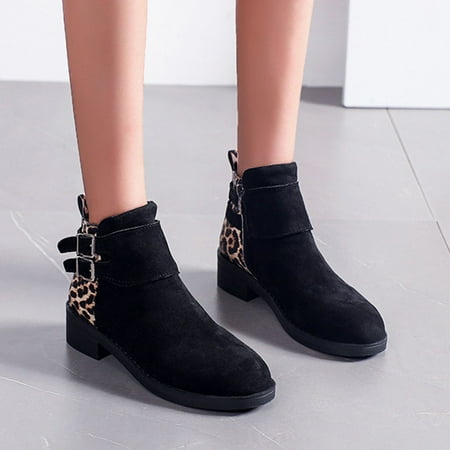 Ankle Boots Heel Thick Women s Boot Side Boots Ankle Print Toe Round Zipper Leopard Fashion Women s Boots
Ankle Boots Heel Thick Women s Boot Side Boots Ankle Print Toe Round Zipper Leopard Fashion Women s Boots