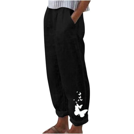 Dadaria Loose Linen Pants for Women Tall Loose Cotton Linen with Pocket Printing Trousers Pants Black M Female
Dadaria Loose Linen Pants for Women Tall Loose Cotton Linen with Pocket Printing Trousers Pants Black M Female