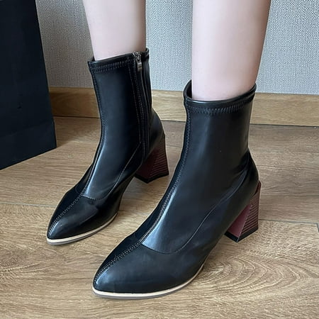 Yeleire Wommen Boots Fashion Comfortable Pointed Toe Thick Heel Side Zipper Solid Color Autumn And Winter
Yeleire Wommen Boots Fashion Comfortable Pointed Toe Thick Heel Side Zipper Solid Color Autumn And Winter