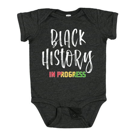 Inktastic Black History in Progress Gift Baby Boy or Baby Girl Bodysuit