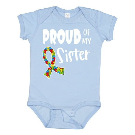 Inktastic Proud of My Sister Autism Awareness Puzzle Piece Ribbon Gift Baby Boy or Baby Girl Bodysuit
Inktastic Proud of My Sister Autism Awareness Puzzle Piece Ribbon Gift Baby Boy or Baby Girl Bodysuit