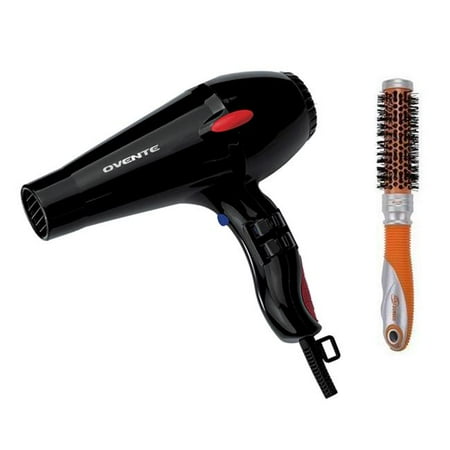 Ovente 2200-watt Professional Hair Dryer and Hai Elite Roundbrush