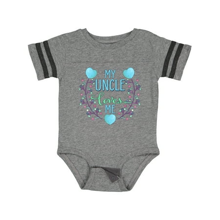 Inktastic My Uncle Loves Me with Flowers and Hearts Gift Baby Boy or Baby Girl Bodysuit
Inktastic My Uncle Loves Me with Flowers and Hearts Gift Baby Boy or Baby Girl Bodysuit