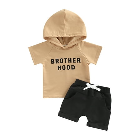 aturustex Baby Boys Shorts Outfit Letters Print Hooded T-shirt with Elastic Waist Shorts Summer
aturustex Baby Boys Shorts Outfit Letters Print Hooded T-shirt with Elastic Waist Shorts Summer