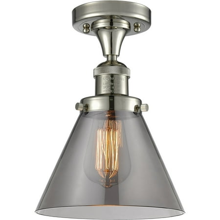 Polished Nickel Tone Semi Flush 12 Wide Steel/Cast Brass/Glass Medium Base 1 Light Fixture
Polished Nickel Tone Semi Flush 12 Wide Steel/Cast Brass/Glass Medium Base 1 Light Fixture