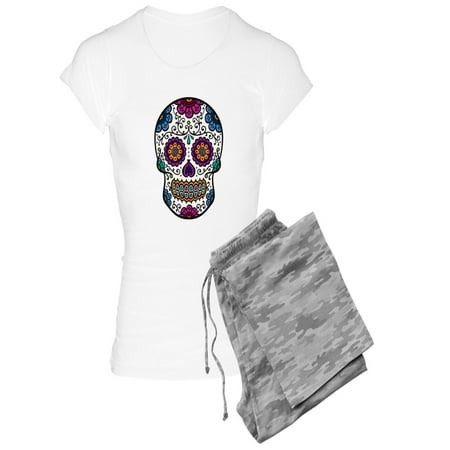 CafePress - Sugar Skull - Women s Light Pajamas