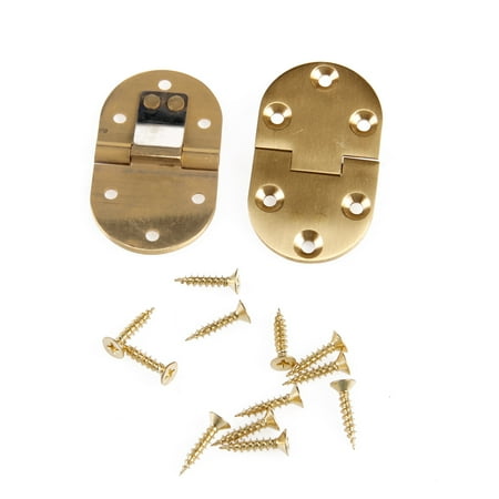 AOOOWER 2Pcs Solid Brass Butler Tray Round Hinge Edge Folding Flaps With 12 Screws
AOOOWER 2Pcs Solid Brass Butler Tray Round Hinge Edge Folding Flaps With 12 Screws