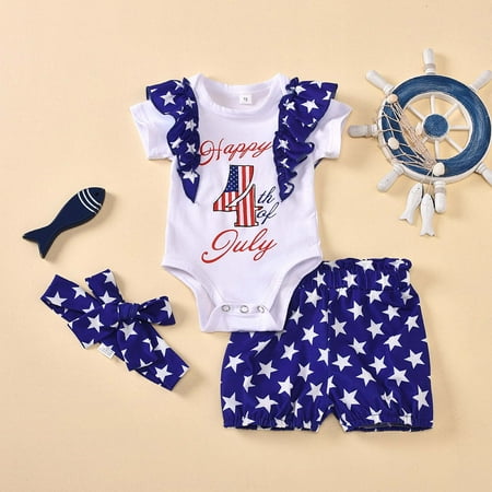 Leutsin Baby Outfits Bodysuit Stars Shorts Newborn Independance Day Girl Clothes Set
Leutsin Baby Outfits Bodysuit Stars Shorts Newborn Independance Day Girl Clothes Set