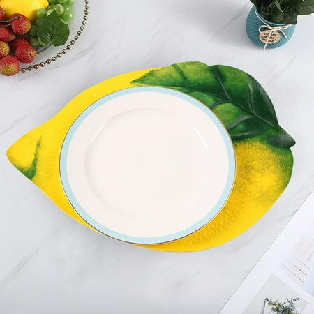 Ludlz Placemat Non-Slip Heat Insulation Thickened Leave Plants Water-Resistant Kitchen Placemat for Home Use
Ludlz Placemat Non-Slip Heat Insulation Thickened Leave Plants Water-Resistant Kitchen Placemat for Home Use
