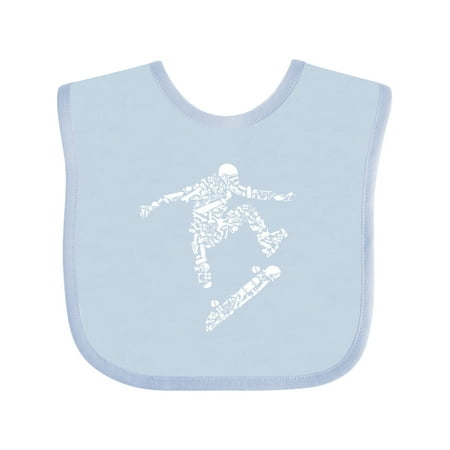 Inktastic Skate Boarder Gift Baby Boy or Baby Girl Bib