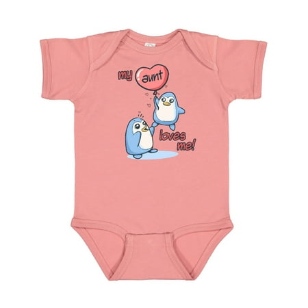 Inktastic My Aunt Loves Me Gift Baby Boy or Baby Girl Bodysuit