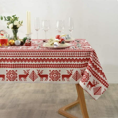 Christmas Deer Printed Table Cloth Spill-Proof and Water Resistance Table Cloth for Christmas Dinner Holiday and Family Gatherings and Christmas Dinner Rectangle 60 x 120 Inch
Christmas Deer Printed Table Cloth Spill-Proof and Water Resistance Table Cloth for Christmas Dinner Holiday and Family Gatherings and Christmas Dinner Rectangle 60 x 120 Inch