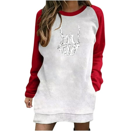 Women s Formal Dresses Clearance Long Sleeve Round-Neck Dress Pocket Pattern Shapewear Dress Crew neck Dating Below the Knee dress Red XXL
Women s Formal Dresses Clearance Long Sleeve Round-Neck Dress Pocket Pattern Shapewear Dress Crew neck Dating Below the Knee dress Red XXL