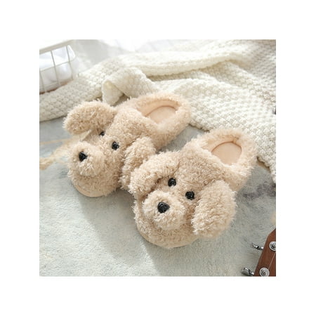 Crocowalk Men Cute Breathable Flat Fuzzy Slippers Bedroom Cozy Lightweight Puppy Shape Plush Slipper
Crocowalk Men Cute Breathable Flat Fuzzy Slippers Bedroom Cozy Lightweight Puppy Shape Plush Slipper