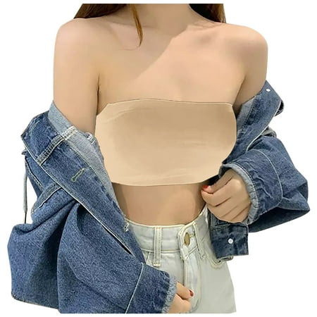 IROINNID Women s Solid Strapless Stretch Tube Tops Stylish Summer Comfort Wireless Tops With Pad
IROINNID Women s Solid Strapless Stretch Tube Tops Stylish Summer Comfort Wireless Tops With Pad