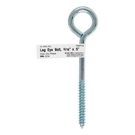 02-3463-253 Lag Screw Eye Bolt 0.312 x 5 in. - pack of 10