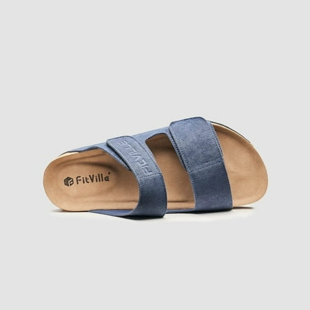 B Mirza Collection Men s Arch Rebound Recovery Sandals