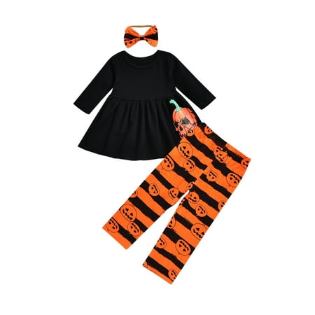 Sunisery Baby Toddler Girls 3Pcs Halloween Outfits Long Sleeve Skull Print Dress Tops+Pants +Headband Set 12-18 Months
Sunisery Baby Toddler Girls 3Pcs Halloween Outfits Long Sleeve Skull Print Dress Tops+Pants +Headband Set 12-18 Months