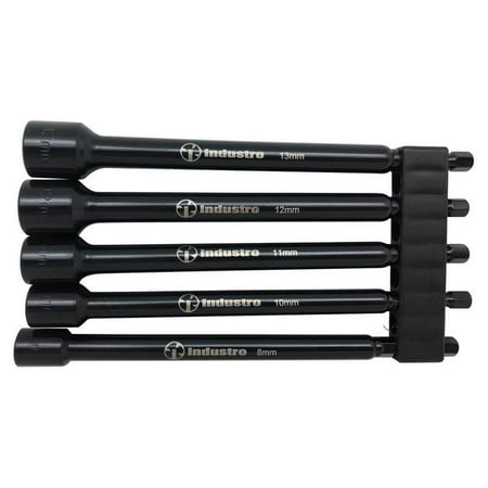 5-Piece Impact Nut Driver Tool Set - Nut Setters Size: 8 10 11 12 13 mm