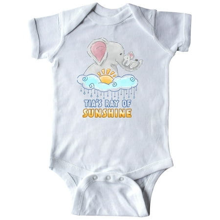 Inktastic Tia s Ray Of SunshineCute Elephants Rainclouds and Sun Gift Baby Boy or Baby Girl Bodysuit
Inktastic Tia s Ray Of SunshineCute Elephants Rainclouds and Sun Gift Baby Boy or Baby Girl Bodysuit