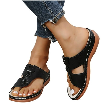 Leather Slipper for Women Summer Comfortable Vintage Casual Beach Open Toe Slip on Mules Wedge Flat Sandals Outdoors Slides for Women
Leather Slipper for Women Summer Comfortable Vintage Casual Beach Open Toe Slip on Mules Wedge Flat Sandals Outdoors Slides for Women