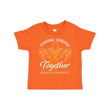 Inktastic Leukemia Awareness Staying Strong Together and Orange Ribbon Gift Toddler Boy or Toddler Girl T-Shirt
Inktastic Leukemia Awareness Staying Strong Together and Orange Ribbon Gift Toddler Boy or Toddler Girl T-Shirt