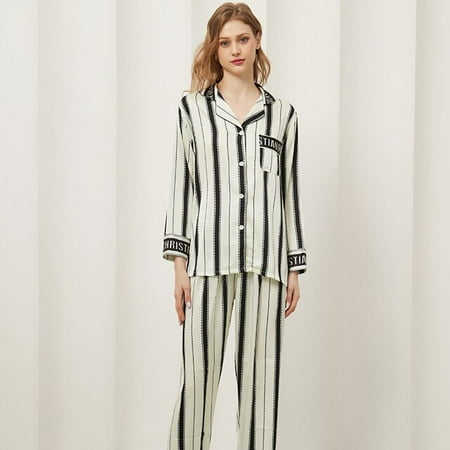 CoCopeaunt 2 Piece Personalized Name Women Sleepwear Faux Silk Satin Pajamas Set Long Sleeve Sleepwear Pajamas Suit Female Homewear
CoCopeaunt 2 Piece Personalized Name Women Sleepwear Faux Silk Satin Pajamas Set Long Sleeve Sleepwear Pajamas Suit Female Homewear