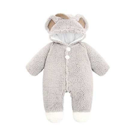 Baby Rompers Boy Girl Winter Hooded Coat Clearance Sale Toddler Baby Boys Girls Color Plush Cute Bear Ears Winter Thick Keep Warm Jumpsuit Romper Gray 12-18 Months
Baby Rompers Boy Girl Winter Hooded Coat Clearance Sale Toddler Baby Boys Girls Color Plush Cute Bear Ears Winter Thick Keep Warm Jumpsuit Romper Gray 12-18 Months