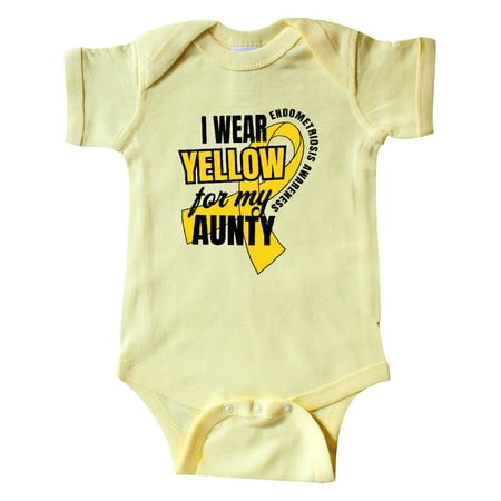 Inktastic I Wear Yellow For My Aunty Endometriosis Awareness Gift Baby Boy or Baby Girl Bodysuit
Inktastic I Wear Yellow For My Aunty Endometriosis Awareness Gift Baby Boy or Baby Girl Bodysuit