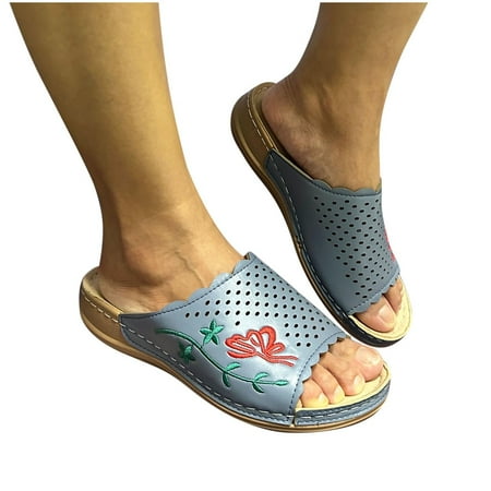 Midsumdr Womens Sandals with Arch Support Wedge Sandals For Women Barret Comfort Sandal with Wide Widths Available Open Toe Flower Embroidery Platform Sandals Summer Shoes for Women
Midsumdr Womens Sandals with Arch Support Wedge Sandals For Women Barret Comfort Sandal with Wide Widths Available Open Toe Flower Embroidery Platform Sandals Summer Shoes for Women