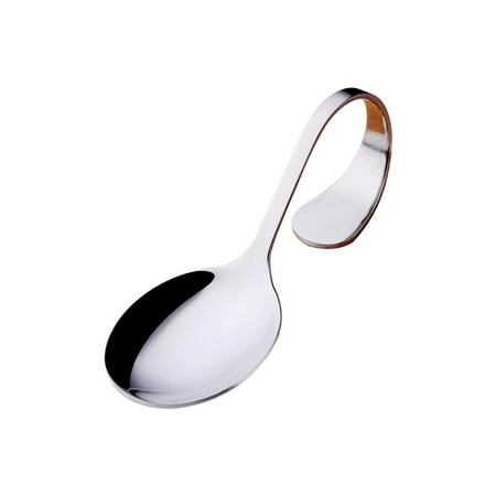 Stainless Steel Curved Handle art Fork Salad Round Spoon Tip Spoon Soup Spoon