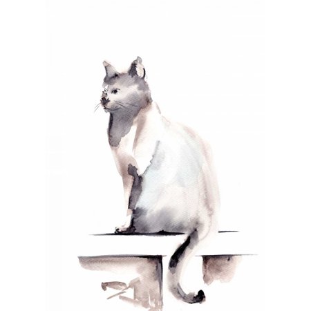 Sitting Cat Poster Print by Sophia Rodionov