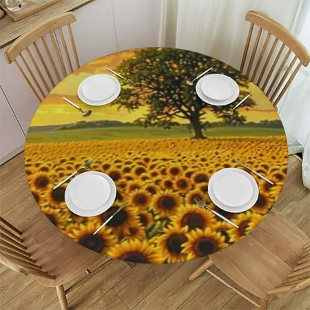 BANET Round Tablecloth Circular Table Cover Sunflower Sea for Buffet Table Home Parties Holiday Dinner 38 -42
BANET Round Tablecloth Circular Table Cover Sunflower Sea for Buffet Table Home Parties Holiday Dinner 38 -42