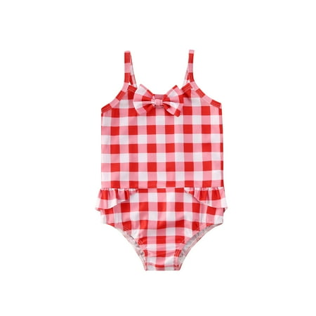 Toddler Baby Girl One Piece Bikini Ruffles Sleeve Swimsuits Floral Beach Swimwear Bathing Suits