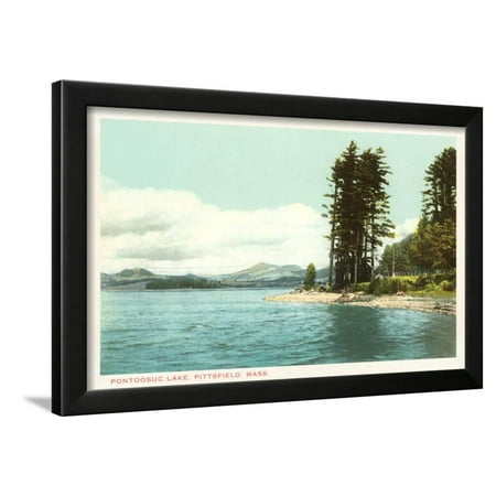 Pontoosuc Lake, Pittsfield, Mass. Framed Print Wall Art