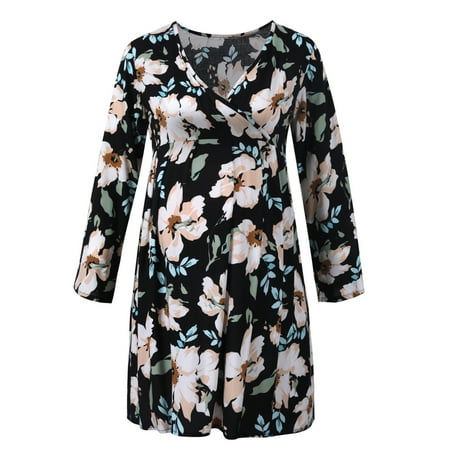 TUOBARR Maternity Clothes Summer Pregnant Women Clothes Pleated Flower Long Sleeve Maternity Casual Dress 
TUOBARR Maternity Clothes Summer Pregnant Women Clothes Pleated Flower Long Sleeve Maternity Casual Dress