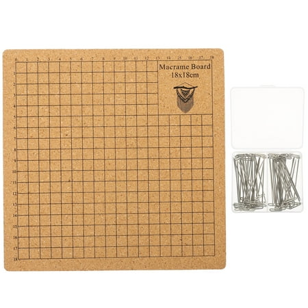 FRCOLOR 1 Set Cork Board Macrame Board Knotting Craft Board for Measuring Bracelet Project with T Pins
FRCOLOR 1 Set Cork Board Macrame Board Knotting Craft Board for Measuring Bracelet Project with T Pins