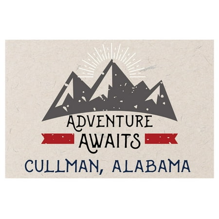 Cullman Alabama Souvenir 2x3 Inch Fridge Magnet Adventure Awaits Design