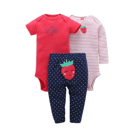 RPVATI Newborn Infant Baby Toddler Clothes Letter Printed Long Sleeve Short Sleeve Bodysuit + Pants Set 3 Pieces Fall Winter Clothes Set
RPVATI Newborn Infant Baby Toddler Clothes Letter Printed Long Sleeve Short Sleeve Bodysuit + Pants Set 3 Pieces Fall Winter Clothes Set