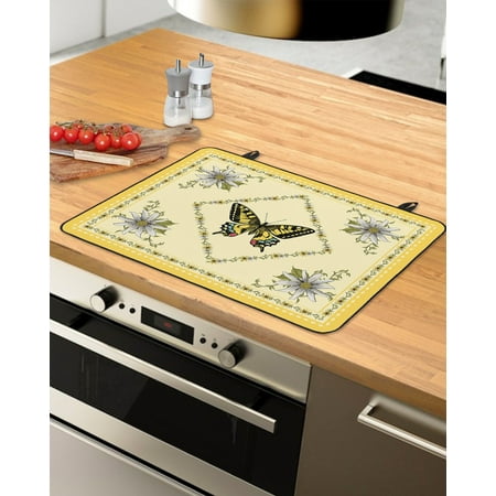 Summer Butterfly Stove Top Covers for Electric Stove Heat Insulation Fireproof Glass Cooktop Cover Counter Top Glass Stove Cover for Prevent Scratches 36 x21 White Spring Floral Botanical Yellow
Summer Butterfly Stove Top Covers for Electric Stove Heat Insulation Fireproof Glass Cooktop Cover Counter Top Glass Stove Cover for Prevent Scratches 36 x21 White Spring Floral Botanical Yellow