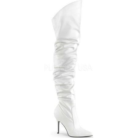 Women s Pleaser Classique-3011 Thigh High Slouch Boot