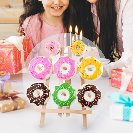 Donut Wall Stand Donut Display Stand Holder Tabletop Showcase Wood Clear Doughnut Food Buffet Display for Wedding Decoration Style B
Donut Wall Stand Donut Display Stand Holder Tabletop Showcase Wood Clear Doughnut Food Buffet Display for Wedding Decoration Style B