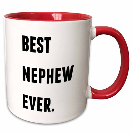 3dRose Best Nephew Ever Black Letters On A White Background - Two Tone Red Mug 11-ounce
3dRose Best Nephew Ever Black Letters On A White Background - Two Tone Red Mug 11-ounce