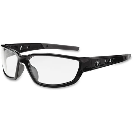 Ergodyne Skullerz Kvasir Safety Glasses- Black Frame Clear Lens