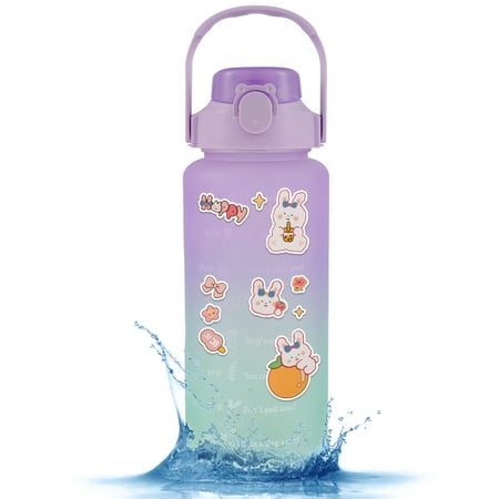 BUTORY 2L Portable Drinking Bottle with Time Marker Stickers for School Travel Home Office
BUTORY 2L Portable Drinking Bottle with Time Marker Stickers for School Travel Home Office
