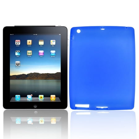 Royal Blue Silicone Sleeve Shield Cover for Apple iPad 2G