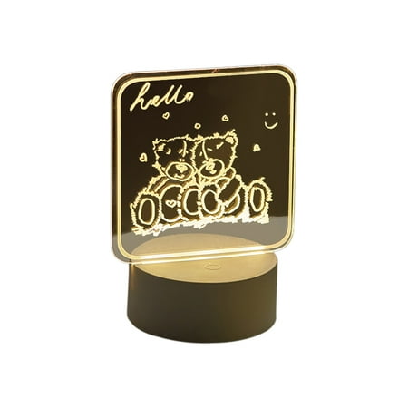 Ycolew Cleareance Decorative lights Led Lights Acrylic Transparent Notepad Erasable Ins Wind Message Board Holiday Lights Gift Children Girlfriend Decorative Night Light Gift
Ycolew Cleareance Decorative lights Led Lights Acrylic Transparent Notepad Erasable Ins Wind Message Board Holiday Lights Gift Children Girlfriend Decorative Night Light Gift