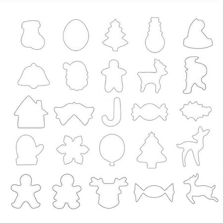 Sorrowso 25 PCS Stainless Steel Material Pressable Biscuits Cutters Cookies Baking Moulds
Sorrowso 25 PCS Stainless Steel Material Pressable Biscuits Cutters Cookies Baking Moulds