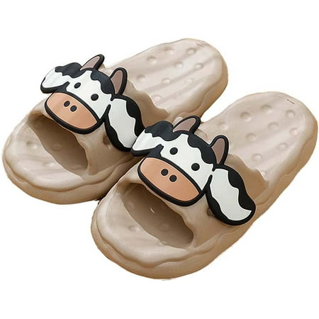 CoCopeaunts Cow Slippers Cute Cartoon Cow Animal Slippers Open Toe Shower Sandal Anti-Slip Quick Drying Batnroom House Slippers Cloud Cow Slides
CoCopeaunts Cow Slippers Cute Cartoon Cow Animal Slippers Open Toe Shower Sandal Anti-Slip Quick Drying Batnroom House Slippers Cloud Cow Slides